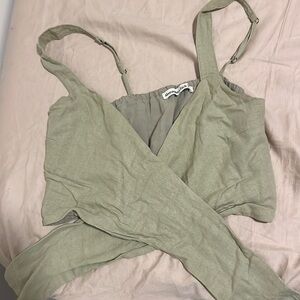 Abercrombie & Fitch Tie front tank top